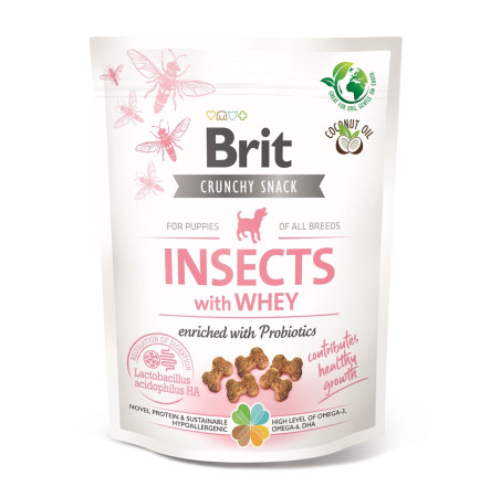 Brit Dog Crunchy Snack Cracker Ласощі для цуценят усіх порід 200 г